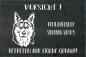 Preview: Schieferplatte Siberian Husky