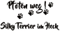 Preview: Aufkleber "Pfoten weg! Silky Terrier im Heck“