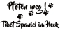 Preview: Aufkleber "Pfoten weg! Tibet Spaniel im Heck"