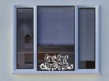 Preview: Aufkleber Chinchillas * für dunkle Hintergründe