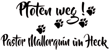 Aufkleber Mallorca Schäferhund