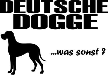 Aufkleber Dogge