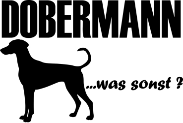Aufkleber Dobermann