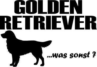 Aufkleber Golden Retriever