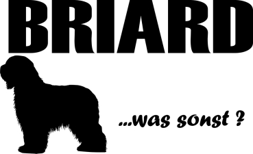 Aufkleber Briard