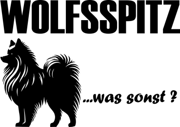 Aufkleber Wolfsspitz
