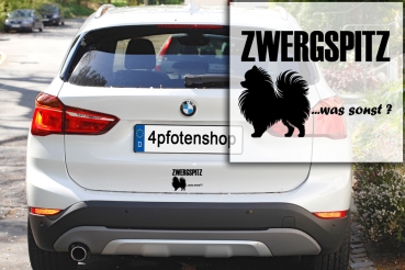 Preview: Aufkleber "Zwergspitz ...was sonst?"