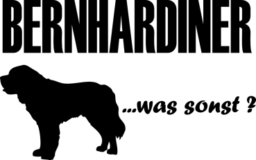Aufkleber Bernhardiner