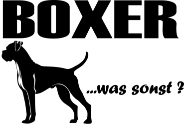 Aufkleber Boxer