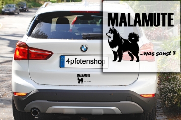 Aufkleber "Malamute ...was sonst?"