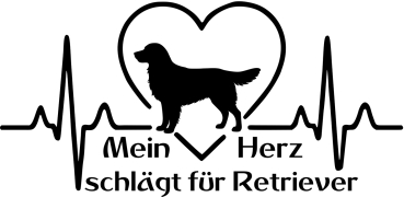 Aufkleber "Mein Herz schlägt für Retriever"