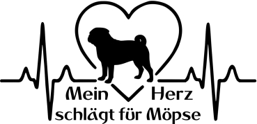 Aufkleber Mops