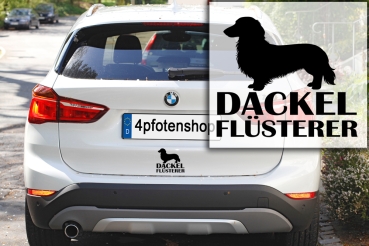 Preview: Aufkleber Dackel "Dackel-Flüsterer"