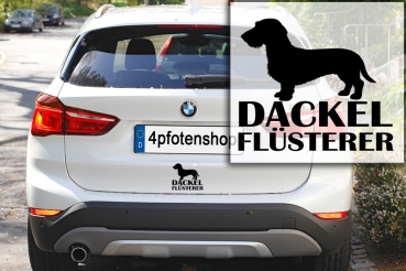 Preview: Aufkleber Dackel "Dackel-Flüsterer"