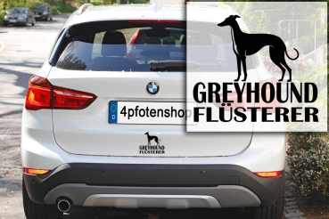 Preview: Aufkleber Greyhound "Greyhound-Flüsterer"