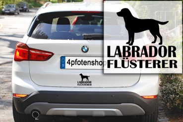 Aufkleber Labrador "Labrador-Flüsterer"