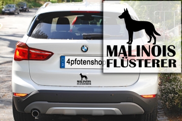 Preview: Aufkleber Malinois "Malinois-Flüsterer"