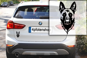 Autoaufkleber "Malinois" Kopf