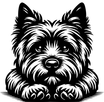 Autoaufkleber "Cairn Terrier" Kopf