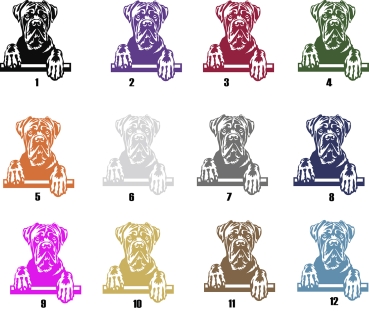 Preview: Autoaufkleber "Cane Corso" Kopf
