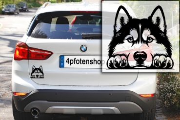 Autoaufkleber "Siberian Husky" Kopf