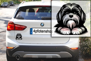 Autoaufkleber "Shih-Tzu" Kopf