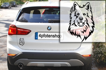 Autoaufkleber "Schweizer Schäferhund" Kopf