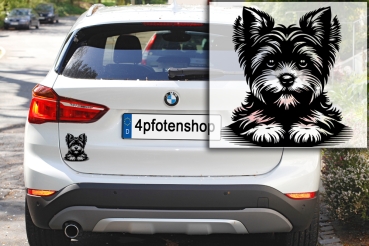 Autoaufkleber "Yorkshire Terrier" Kopf