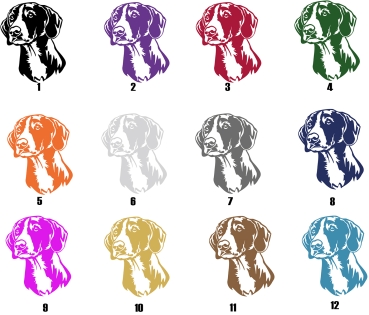 Preview: Autoaufkleber "Gotland Hound (Gotlandstövare)" Kopf