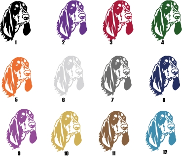 Autoaufkleber "Luzerner Laufhund" Kopf