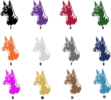 Autoaufkleber "Xoloitzcuintle" Kopf