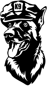 Aufkleber Malinois Kopf