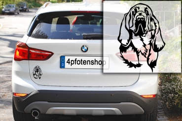 Preview: Autoaufkleber "Bloodhound" Kopf