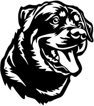 Aufkleber Husky Kopf