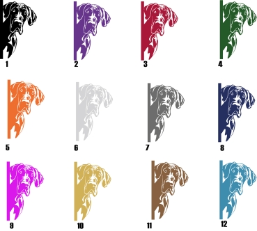 Autoaufkleber "Deutsche Dogge" Kopf