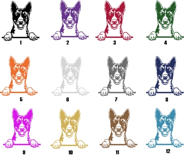 Autoaufkleber "Basenji" Kopf