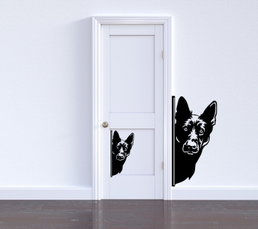 Autoaufkleber "Deutscher Schäferhund" Kopf