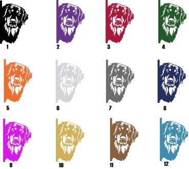 Preview: Autoaufkleber "Hovawart" Kopf