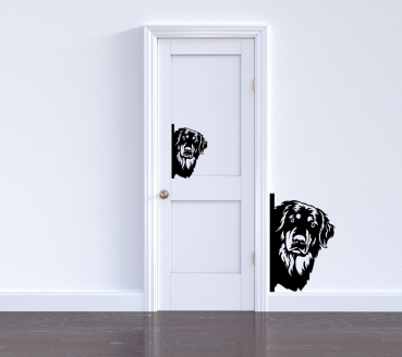 Preview: Autoaufkleber "Hovawart" Kopf