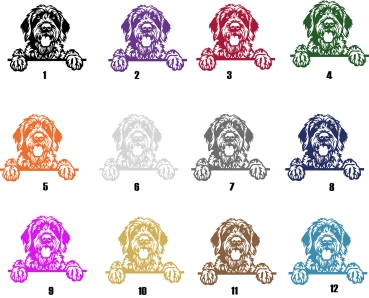 Preview: Autoaufkleber "Deutsch Drahthaar" Kopf