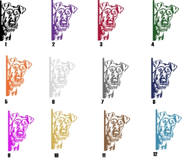 Preview: Autoaufkleber "Irish Terrier" Kopf