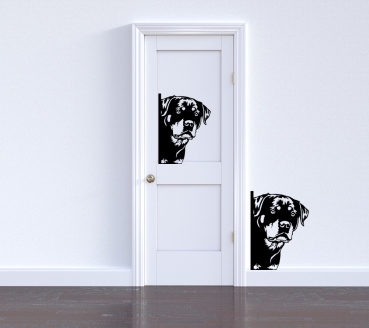 Preview: Autoaufkleber "Rottweiler" Kopf