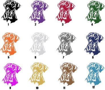 Preview: Autoaufkleber "Presa Canario" Kopf