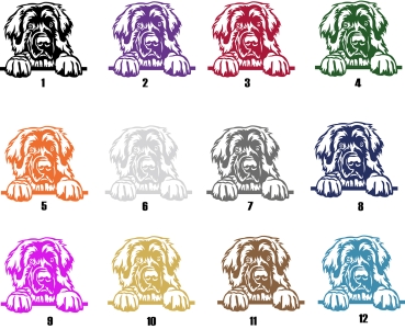 Preview: Autoaufkleber "Leonberger" Kopf