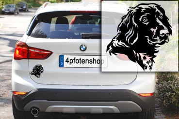 Preview: Autoaufkleber "Münsterländer" Kopf
