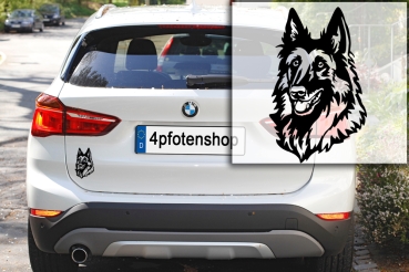 Preview: Autoaufkleber "Tervueren" Kopf