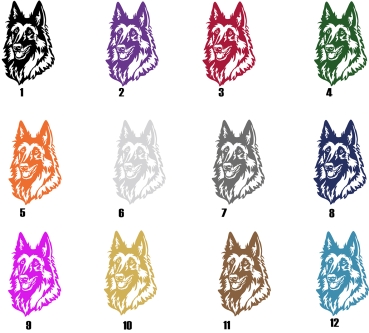Preview: Autoaufkleber "Tervueren" Kopf
