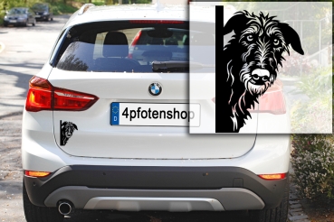 Preview: Autoaufkleber "Scottish Deerhound" Kopf
