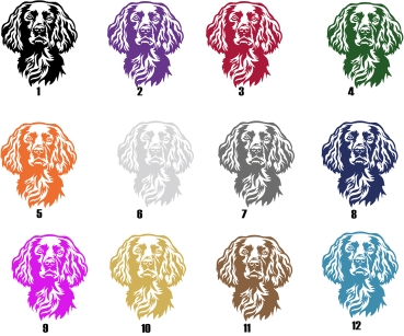 Preview: Autoaufkleber "Boykin Spaniel" Kopf