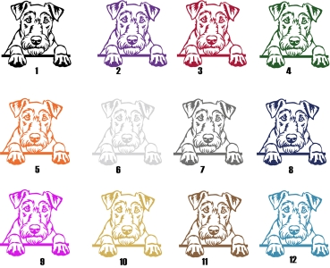 Preview: Autoaufkleber "Irish Terrier" Kopf